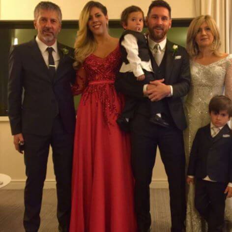 Matias Messi parents with family of his brother.